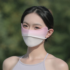 防曬面罩女防曬防紫外線冰絲護眼角時尚冰絲腮紅面紗