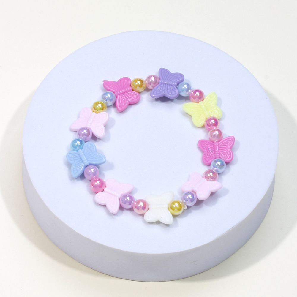 Simple Style Butterfly Arylic Imitation Pearl Kidu0027S Bracelets 1 Piece