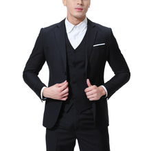 男士西服套装修身韩版商务职业正装新郎结婚礼服男休闲小西装外套