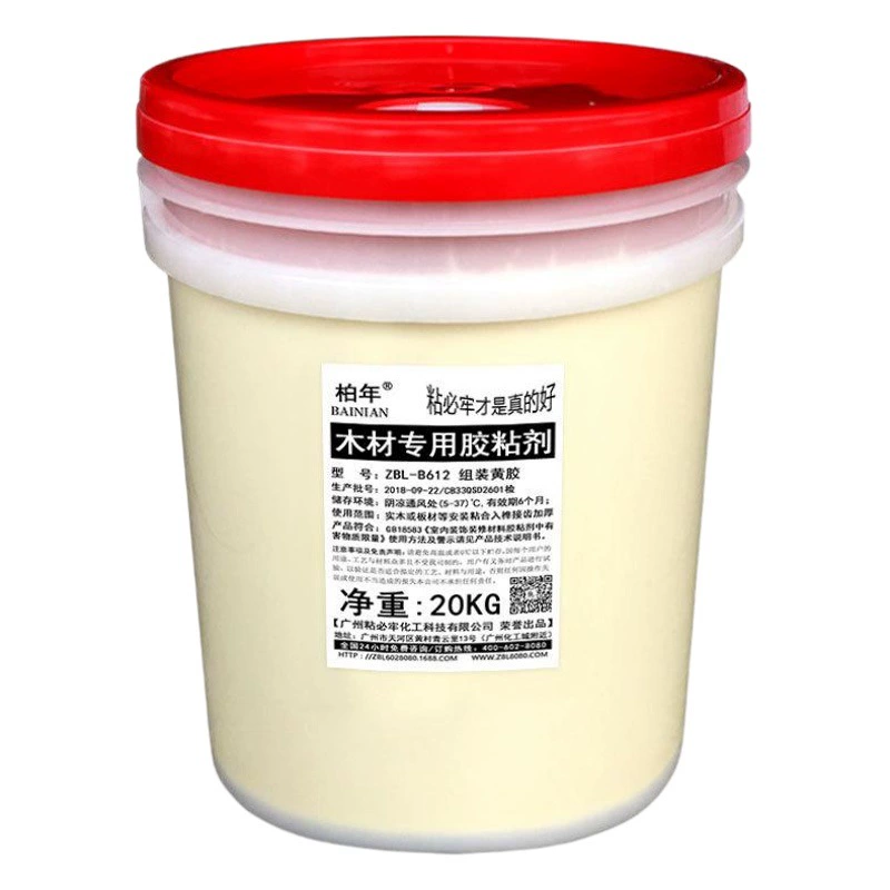 Оптовая продажа фабрики деревообрабатывающий сборочный клей B620 желтый клей мебель деревянная сборка в шип зуб с помощью высокопрочного деревообрабатывающего клея