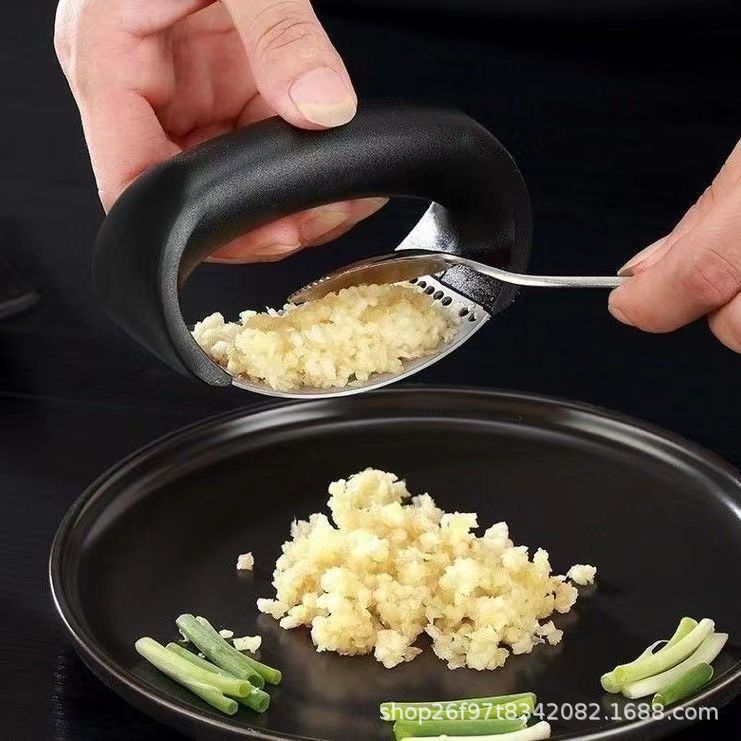 Prensa de ajo anillo de acero inoxidable prensa de ajo manual de ajo clip de ajo artefacto pelador de ajo