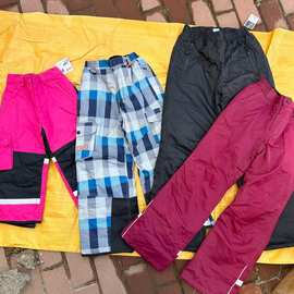 外贸欧美单 中大男女大人滑雪裤 冲锋裤25冬季新防风防雨裤长裤
