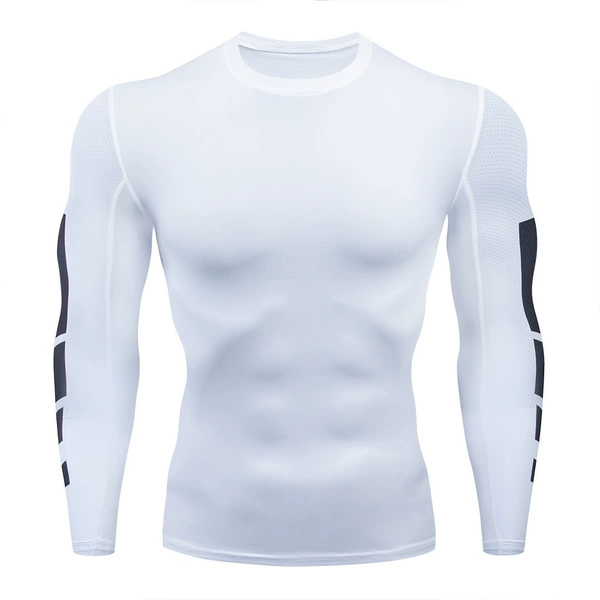 With a round collar, white