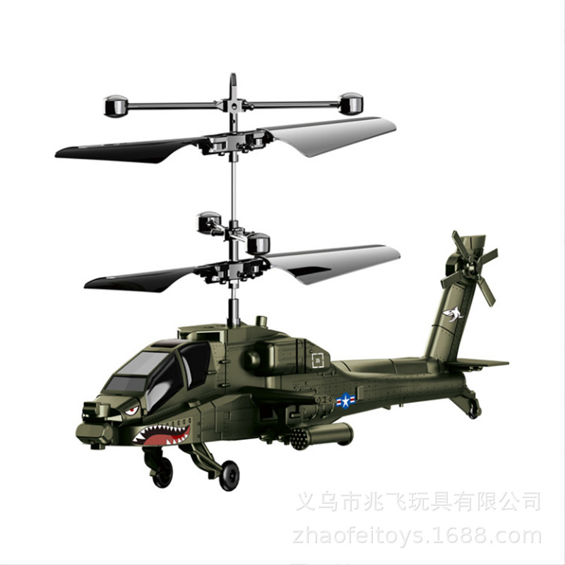 Fábrica de dos canales de control remoto helicóptero de inducción suspensión aviones juguetes eléctricos para niños Comercio exterior al por mayor