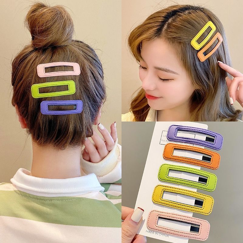 碎发夹BB夹侧边夹糖果色刘海前额夹子发卡后脑勺发饰