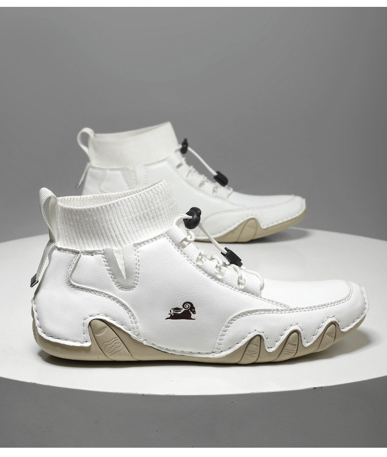 Bốt Martin cổ cao unisex dáng thể thao, đế bằng, mũi tròn — C8005 kaki, C8005 màu xám, C8005 màu đen, C8005M kaki lót nhung chi tiết 31