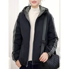 双面穿棉衣棉服女2025冬季新款冲锋衣短外套女士短款保暖夹棉上衣