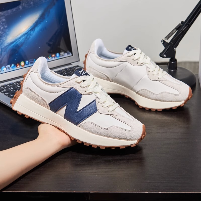 浪新百倫威nb327小蛮腰阿甘靴ランニングシューズN字カジュアルシューズ男女レトロ通気性おじさん靴|undefined