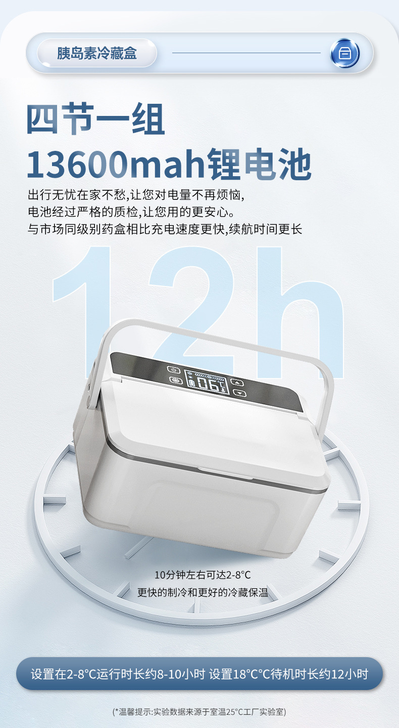 Portable USB Insulin Refrigerated Cup Box Medicine Cooler