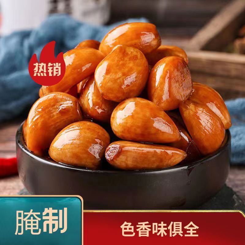 酱油蒜咸菜农家手工老坛腌制下饭菜鲜咸可口酱油酱菜蒜瓣下酒菜|undefined