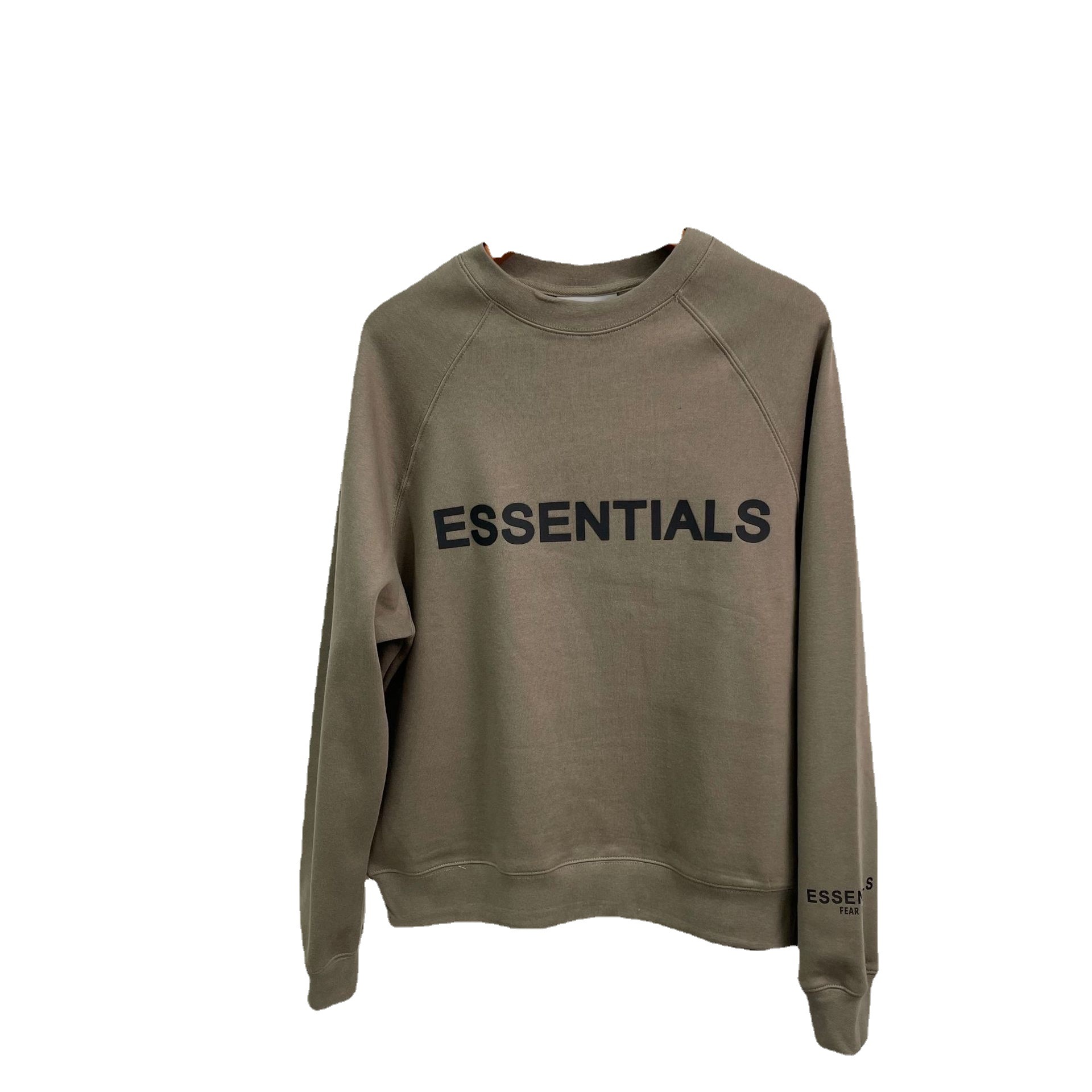 FEAR OF GOD FOG multi-thread ESSENTIALS Sudadera holgada americana con cuello redondo y forro polar, versátil para primavera para hombre