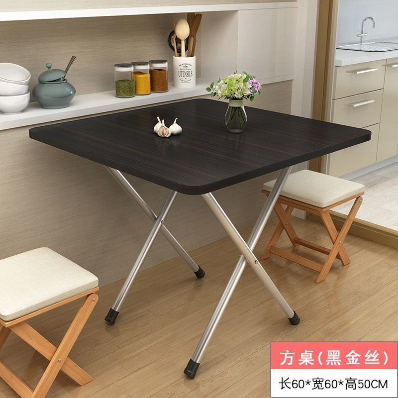 折りたたみテーブル、家庭用ダイニングテーブル、賃貸住宅、賃貸、小さなテーブル、寮、屋外ポータブル屋台、シンプルな正方形テーブル|undefined