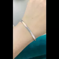 Браслет Платина PT950 Платиновый браслет Настоящее золото Женщины с сертификатом Горячий продавать глянцевый браслет Круглый браслет Экспорт
