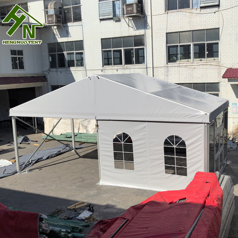 aluminum alloy tent 铝合金篷房灰色篷布 可安装玻璃墙 婚礼篷房