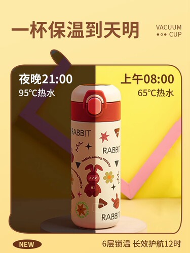 Insulated Water Cup Girl 316 Simple Straw Cup For Girls High Fashion New  Student Children School Cup