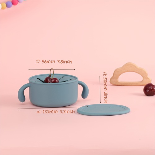 Food Grade Silicone Baby Snack Bowl Snack Storage Bowl Cross-border