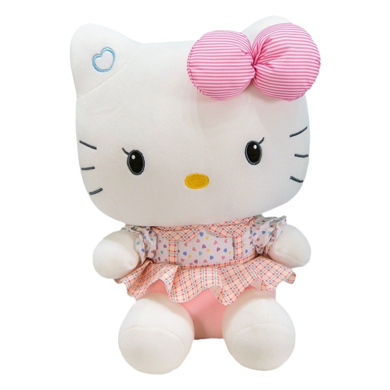 Nueva Lolita KT gato Rosa juguete de peluche Hello Kitty muñeca gato grande almohada bebé agarrar máquina al por mayor