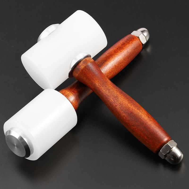 批发尼龙皮雕锤重锤圆头木柄T形锤手工皮具DIY打斩打孔工具锤