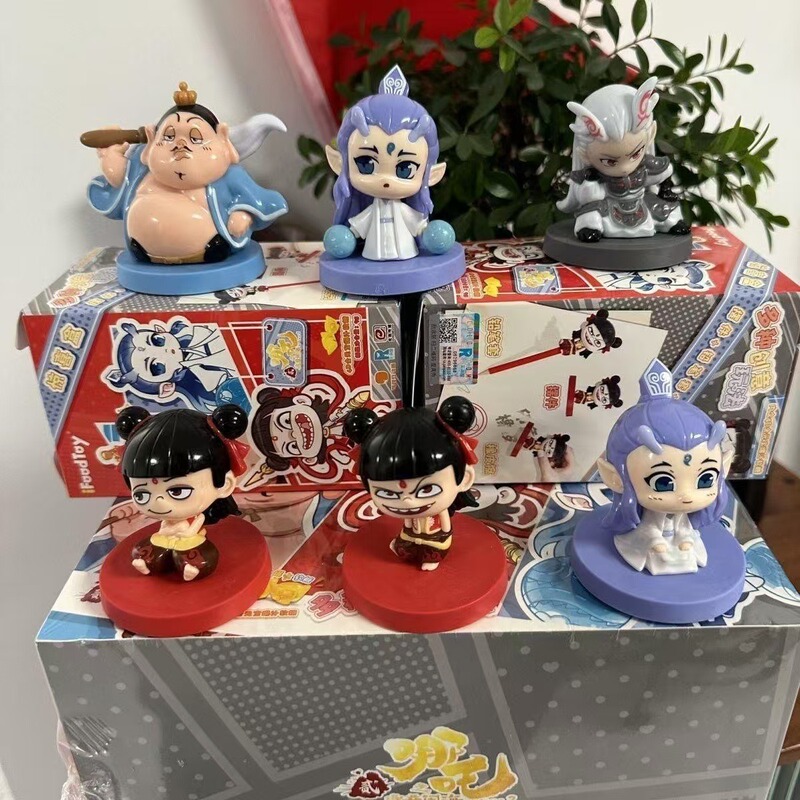 Nezha Blind Box Toys Nezha Internet Celebrity Popular Blind Box Small Gifts Prizes Elementary School Children Blind Box Toys Wholesale
