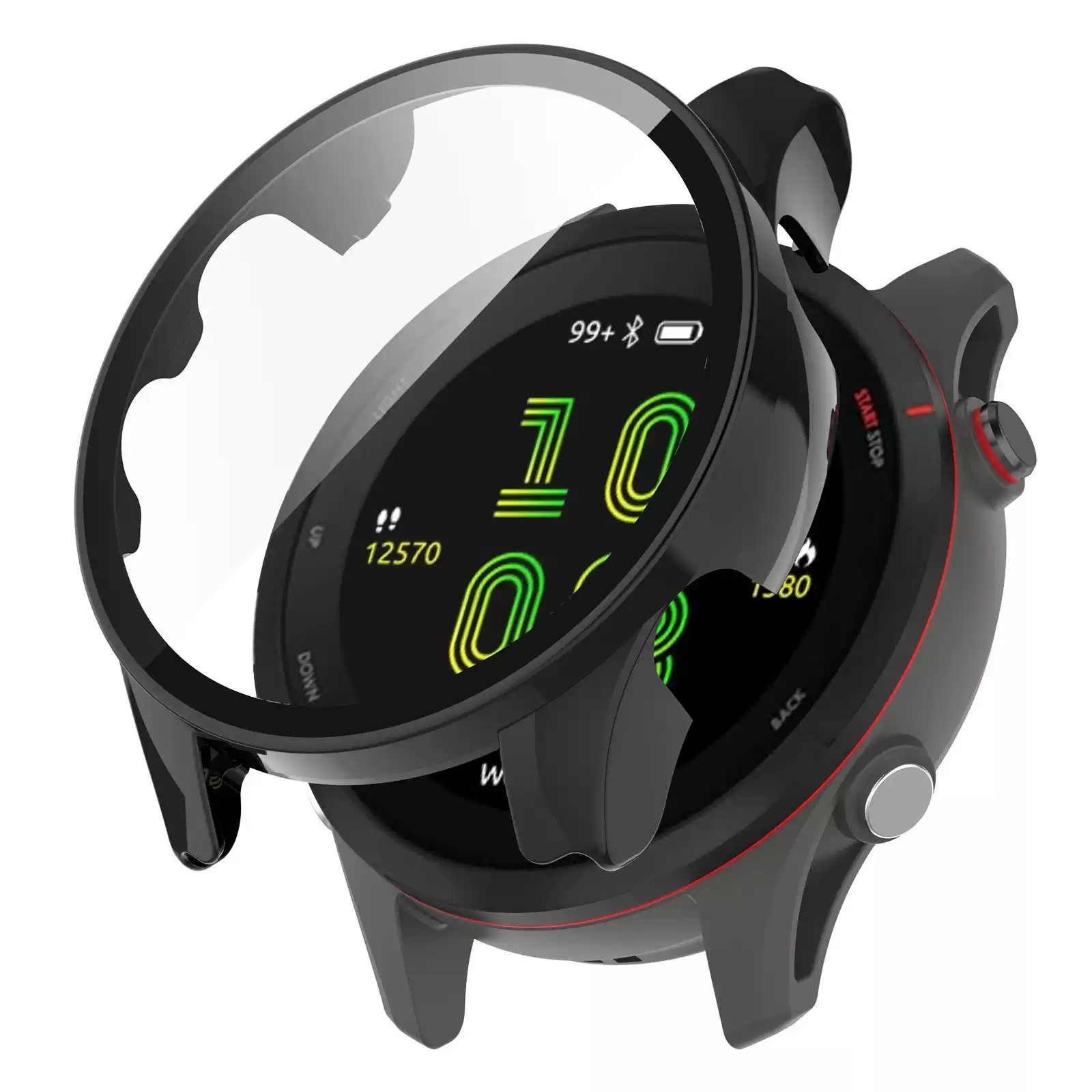 Suitable for Garmin Forerunner265 watch case, 965 wristwatch case, F970 integrated case and film undefined