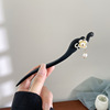 Chinese hairpin with tassels, Hanfu, advanced hairgrip, Chinese style, orchid, high-quality style