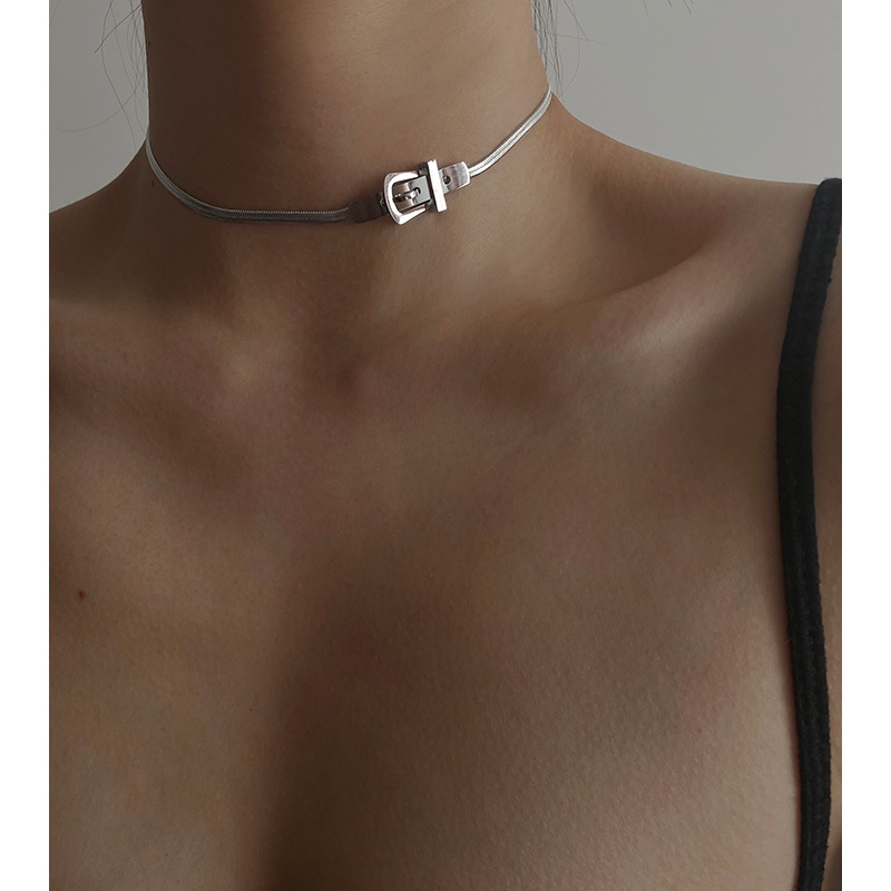 1 Piece Quantity Daily Occasion PVD Coated Geometric 304 Stainless Steel Titanium Steel Fashion Waterproof Non Tarnish 304 Stainless Steel Choker