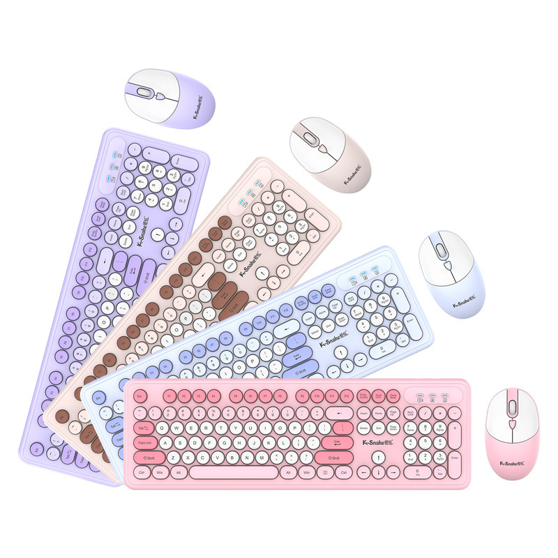 Viper WK200 ワイヤレス オフィス キーボードとマウス セット サイレント ハイ ルック ガールズ ビジネス タイピング キーボード 2.4G|undefined