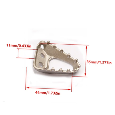 Suitable for Ktm Off-Road Motorcycle Rear Brake Arm Brake Head Stainless Steel Kevius K16 K18 Hengjian Z300 (Motorcycle pedals) - 1-stainless-steel-brake-head