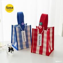 新款韩国ins防水迷你手提帆布包百搭手拎包外出可携式收纳包手挽