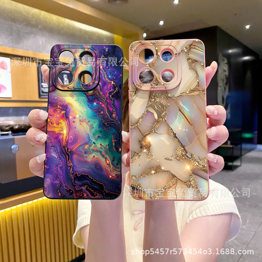 Suitable for Xiaomi Mi 15 Pro Poco Protective Case Luxury Marble Pattern Pupil Eye Mobile Phone Protective Case