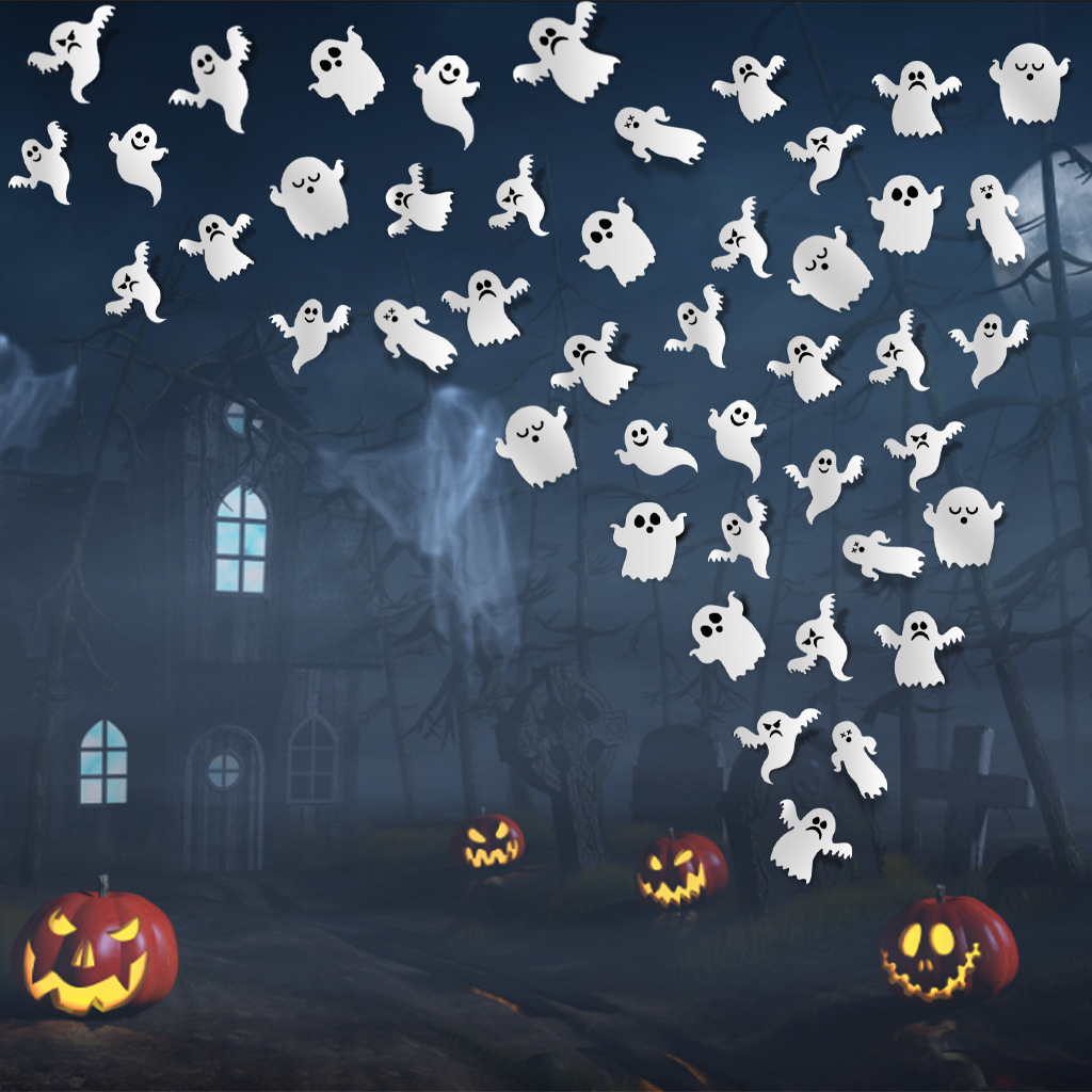 Halloween New 3D Black 16 pieces per pack Stereoscopic Bat Wall Stickers Decoration_voghion.com