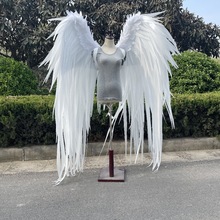 翅膀仿真写真cos影楼白色新款天鹅装饰天使羽毛道具拍摄用具舞蹈