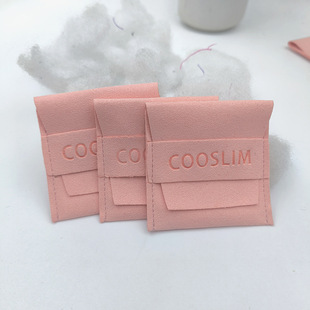 New Suede Microfiber Flip Cover Add Logo Jewelry Cosmetic Ring Earrings Necklace Earrings Packaging Storage Letter
