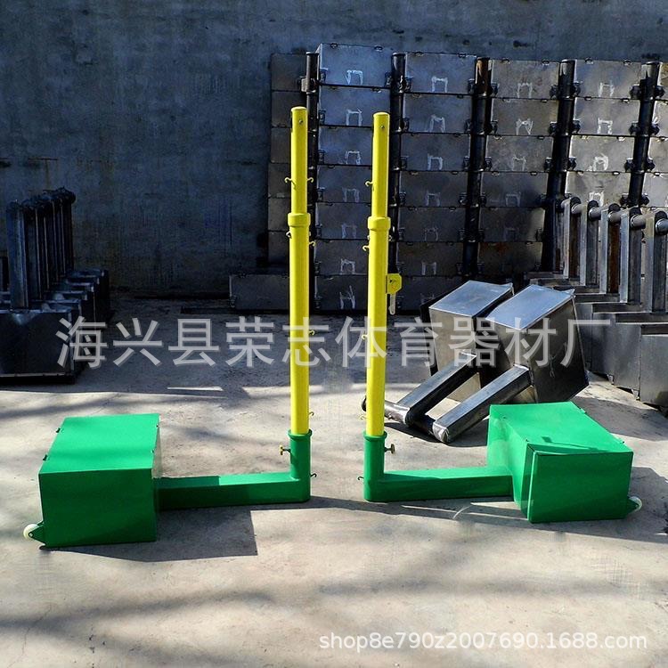 排球柱户外标椎比赛移动式可调节升降羽毛球柱三合一