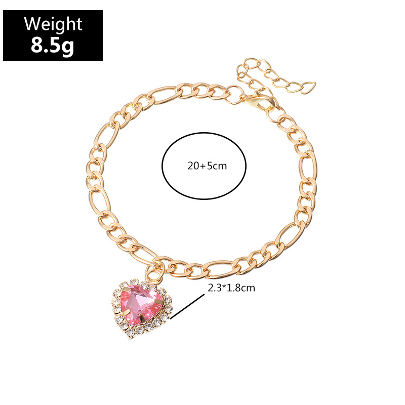 Bracelet En Zircon D&#39;amour De Diamant De Mode Simple display picture 11