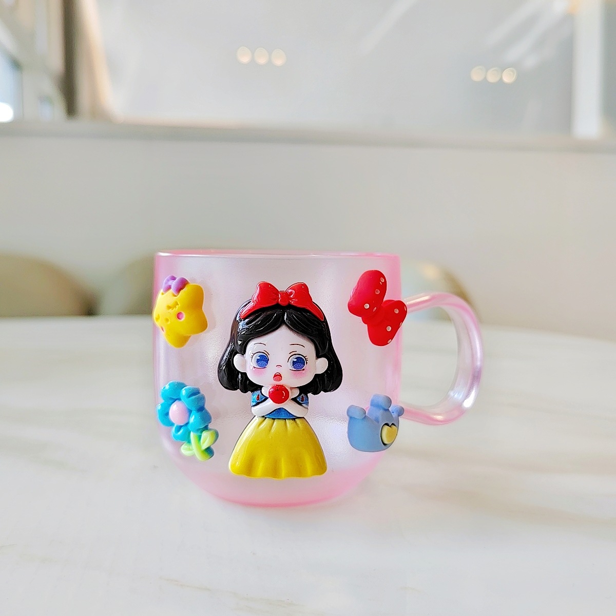 Big belly cup【White Snow】