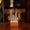 Commemorative creative touch night light, acrylic table lamp, 3D, remote control, Birthday gift