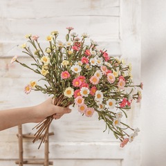 PE泡沫外貿8頭小雛菊仿真花批發假花婚慶裝飾家居跨境MW09906