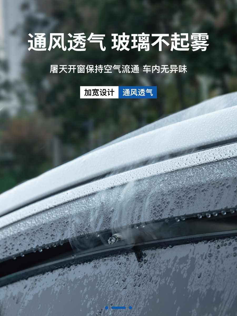 Byd Qin Plus Qin L Car Door Rain Eyebrow Dmi Rain Shield Ev Glory Version Rain and Shine Car Window Supplies Modification Parts