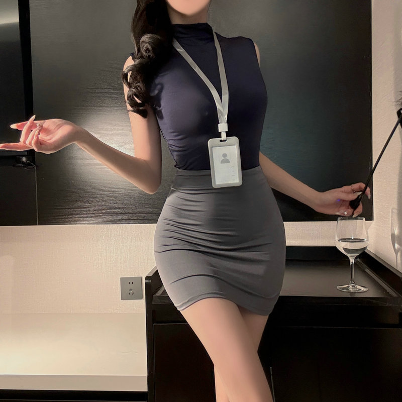 Sexy Lingerie, Sexy Female Secretary, Hip Skirt, Uniform Suit, Stewardess, Professional Nightclub Role Play, No Need to Take Off