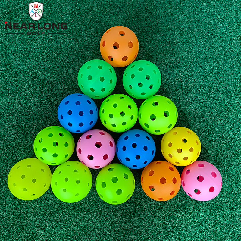 Wholesale American pickleball 26 holes 40 holes hole ball 74mm practice ball TPE elastic material logo