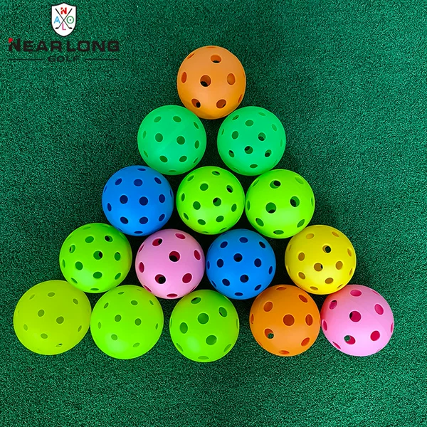 Wholesale American pickleball 26 holes 40 holes hole ball 74mm practice ball TPE elastic material logo