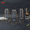 简约北欧试管玻璃花瓶摆件 创意铁架水培植物容器家居桌面装饰品