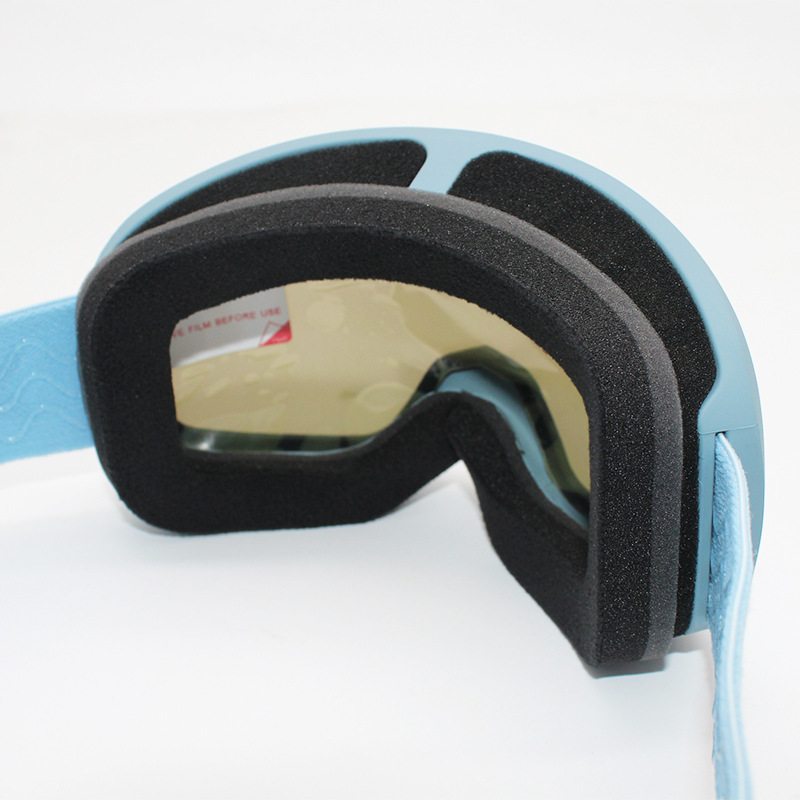 Kavisli çift katmanlı rüzgar geçirmez, kum geçirmez, buğu geçirmez kayak gözlüğü, miyop ve dağcılık kayakçıları için kullanılabilir_voghion.com
