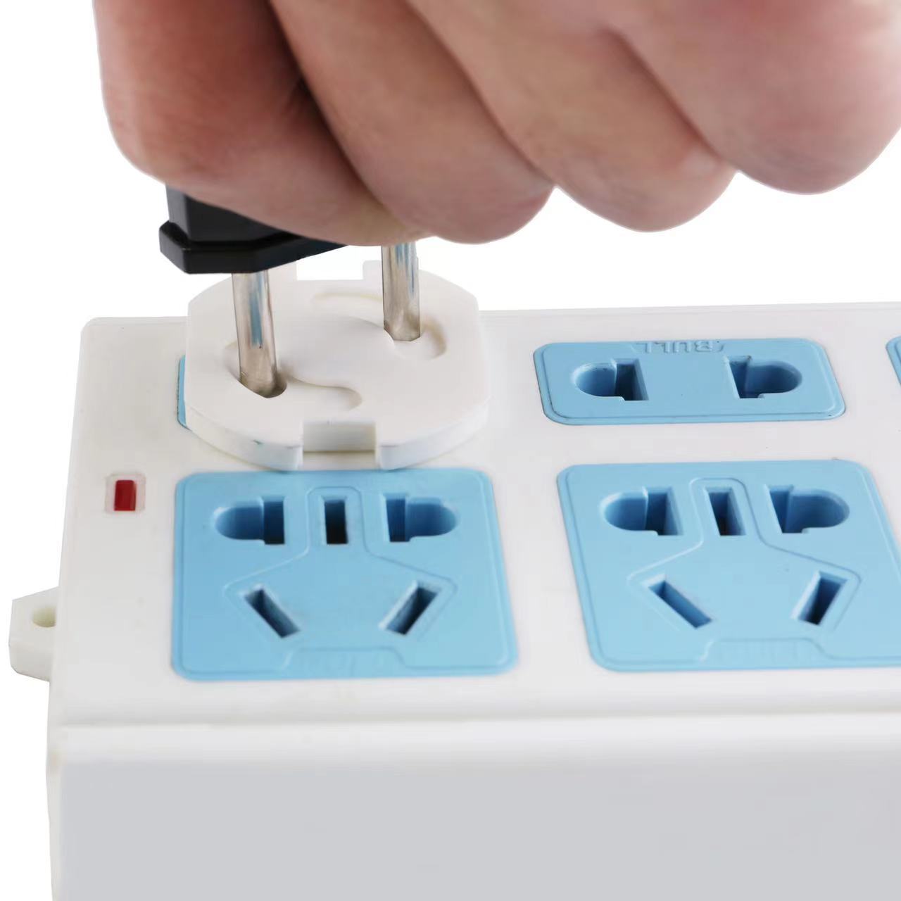 Cubierta protectora de enchufe de estilo europeo para bebés anti-descarga eléctrica de estilo europeo Cubierta protectora de enchufe de seguridad para niños de estilo europeo