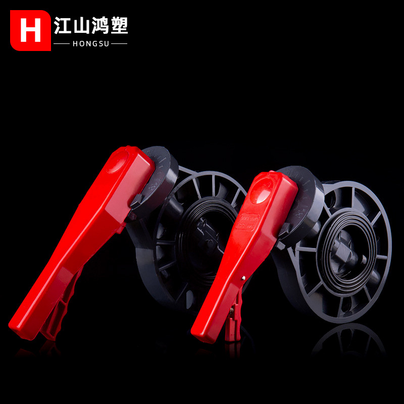 Válvula de mariposa de pvc abrazadera mango válvula de bola brida válvula de mariposa de plástico válvula de brida de tubería de suministro de agua química