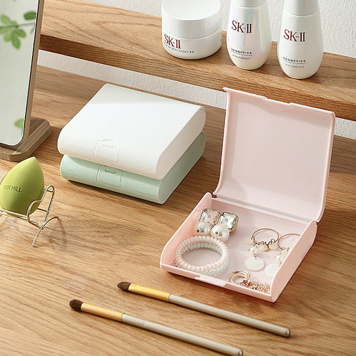 Portable jewelry box, exquisite, small and simple, earring storage, Insta girl sanitary pad storage box