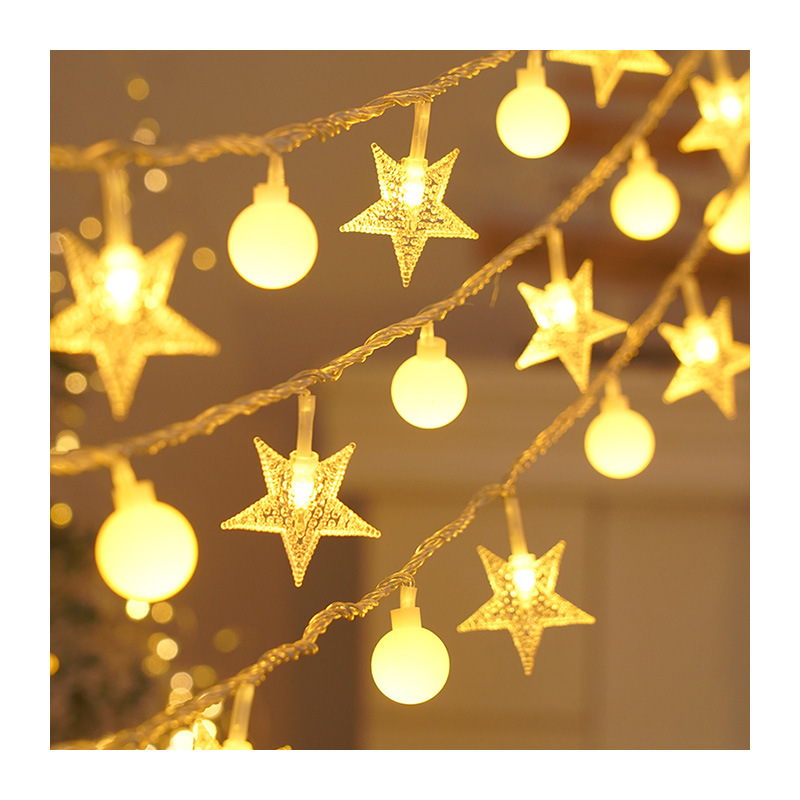 星星+小圆珠暖白