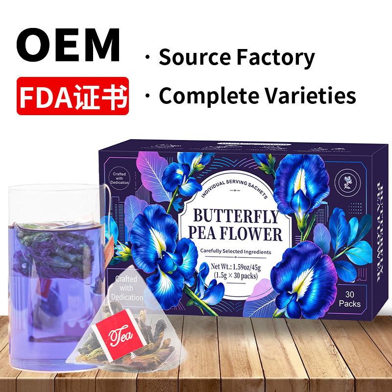 Butterfly Pea Flower Tea Bags Cross-Border Product Blue Butterfly Pea Flower Tea Bags Not for Domestic Sale Butterfly Pea Flower Tea Bags Cross-Border Product Blue Butterfly Pea Flower Tea Bags Not for Domestic Sale