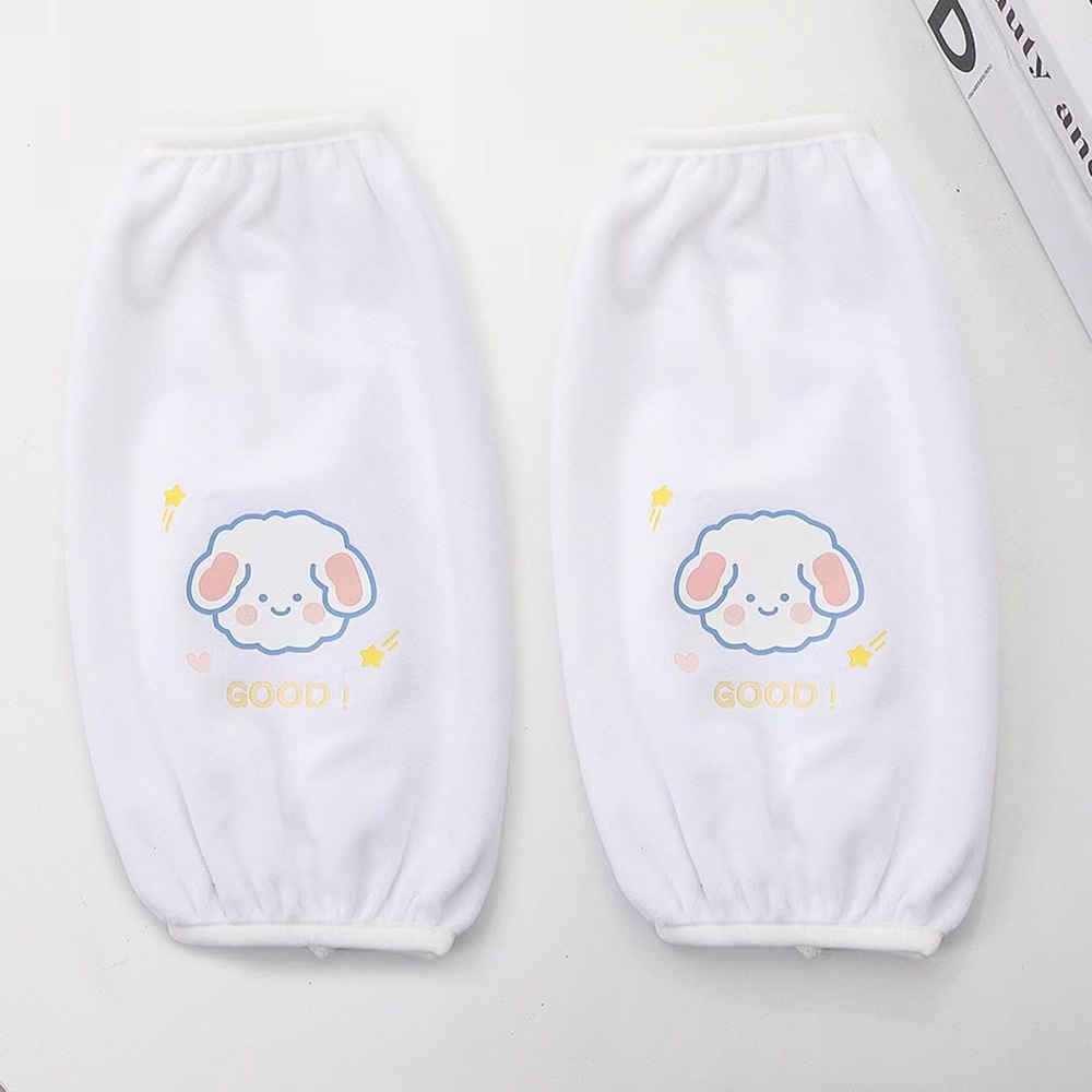 少女心毛绒袖套女ins潮护袖筒长款工作防脏秋冬套袖卡通可爱袖头详情6